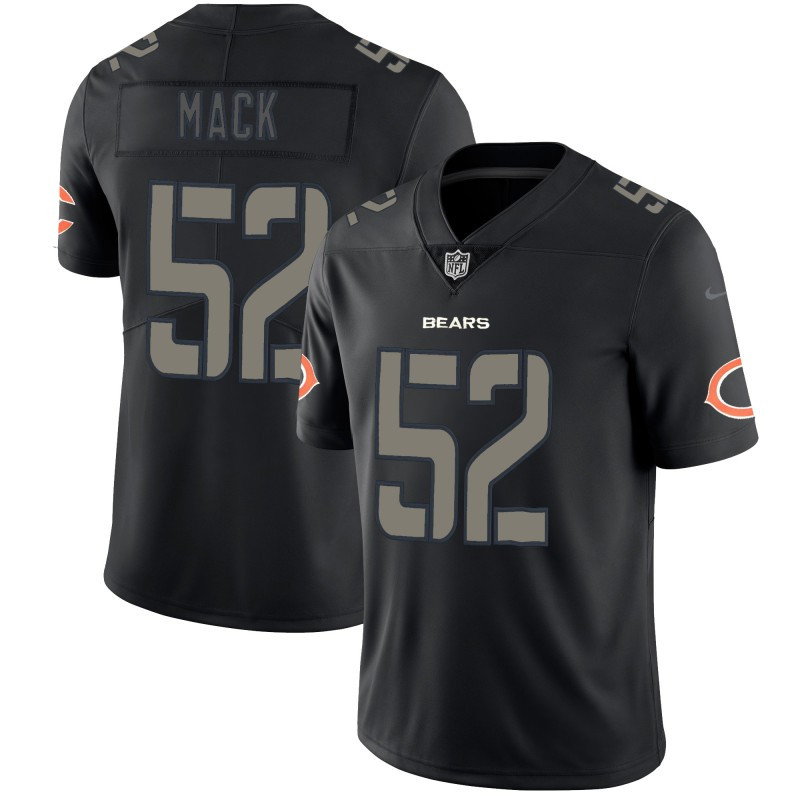 Nike Bears 52 Khalil Mack Black Vapor Impact Limited Jersey