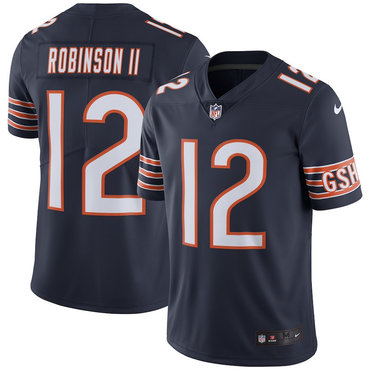 Nike Bears 12 Allen Robinson II Navy Vapor Untouchable Limited Jersey