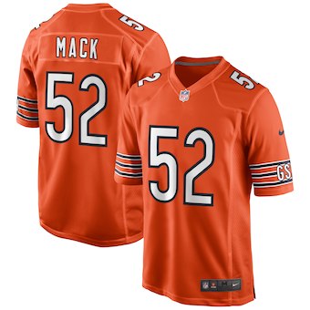 Men's Chicago Bears Khalil Mack Nike Orange Vapor Limited Jersey