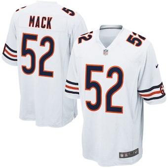 Men's Chicago Bears Khalil Mack Nike White Vapor Limited Jersey