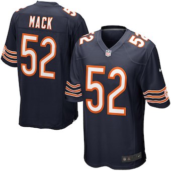 Men's Chicago Bears Khalil Mack Nike Navy Vapor Limited Jersey