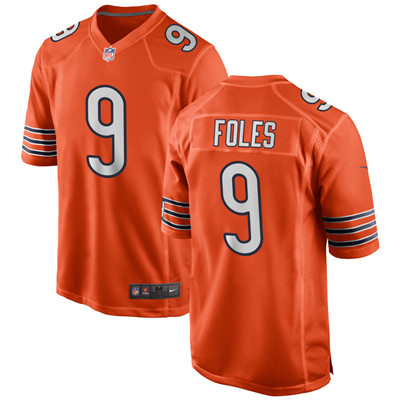 Men's Chicago Bears Nick Foles #9 Orange Limited Jersey