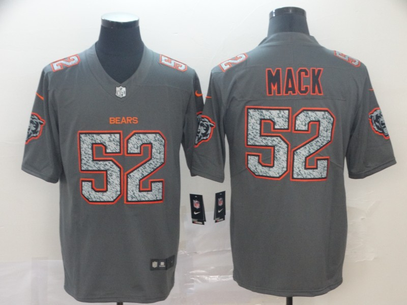 Bears 52 Khalil Mack Gray Camo Vapor Untouchable Limited Jersey