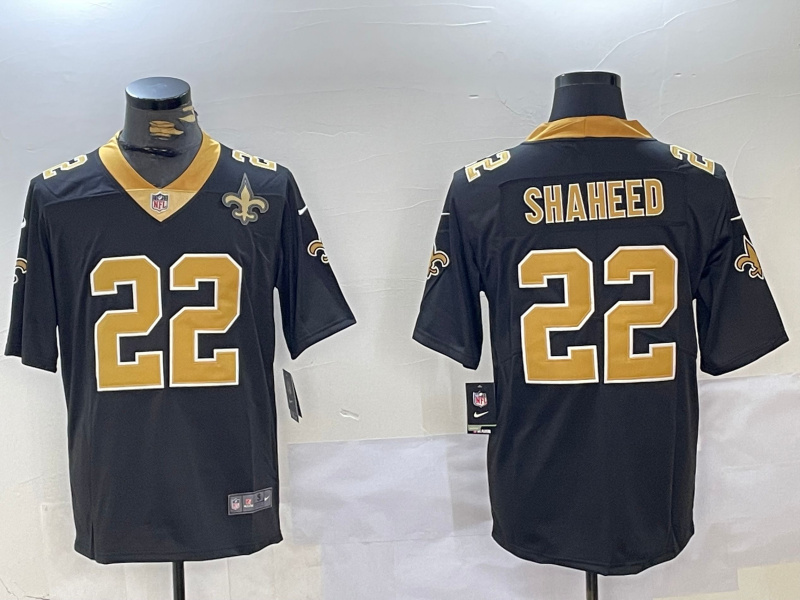 Men's New Orleans Saints #22 Rashid Shaheed Black Vapor Limited Stitched Football Jersey 1