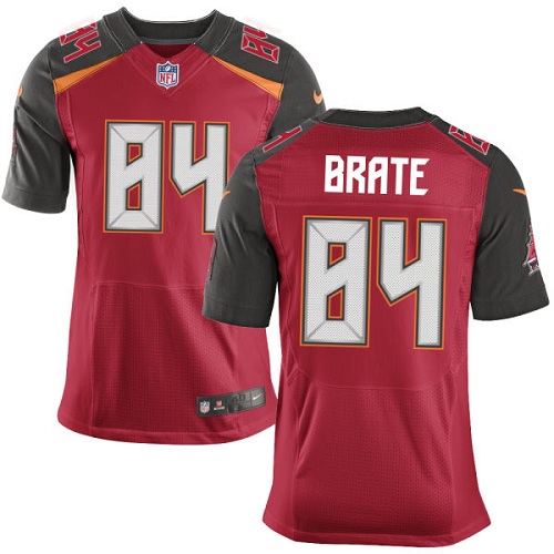 Men's Nike Tampa Bay Buccaneers #84 Cameron Brate Elite Red Team Color NFL Jersey