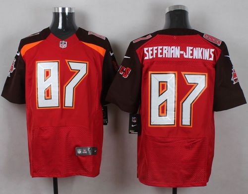 Nike Buccaneers #87 Austin Seferian-Jenkins Red Team Color Men's Stitched NFL New Elite Jersey