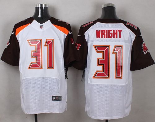 Nike Buccaneers #31 Major Wright White Men's Stitched NFL New Elite Jersey