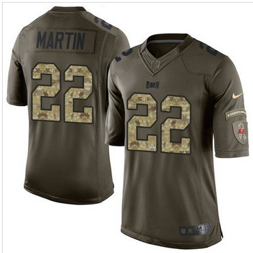 Nike Tampa Bay Buccaneers #22 Doug Martin Green Men's Stitched NFL Limited Salute to Service Jersey