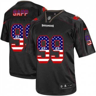 Nike Tampa Bay Buccaneers #99 Warren Sapp Black NFL Elite USA Flag Fashion Jersey