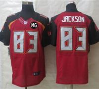 NEW Buccaneers #83 Vincent Jackson Red Team Color With MG Patch Stitched NFL New Elite Jersey