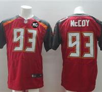 NEW Buccaneers #93 Gerald McCoy Red Team Color With MG Patch Stitched NFL New Elite Jersey