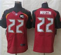 NEW Buccaneers #22 Doug Martin Red Team Color With MG Patch Stitched NFL New Elite Jersey