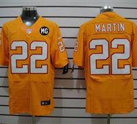 NEW Buccaneers #22 Doug Martin Orange Alternate With MG Patch Stitched NFL Elite Jersey