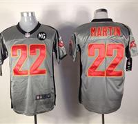 NEW Buccaneers #22 Doug Martin Grey Shadow With MG Patch Stitched NFL Elite Jersey