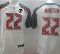 NEW Buccaneers #22 Doug Martin White With MG Patch Stitched NFL New Elite Jersey