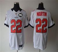 NEW Buccaneers #22 Doug Martin White With MG Patch Stitched NFL Elite Jersey