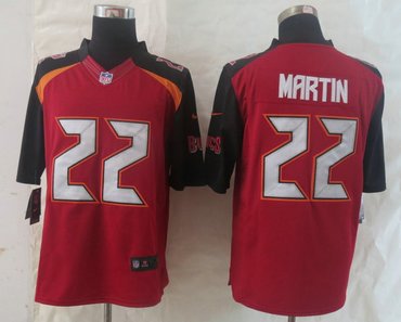 2014 New Tampa Bay Buccaneers #22 Doug Martin Red Limited Jerseys