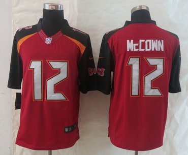 2014 New Tampa Bay Buccaneers 12 McCown Red Limited Jerseys