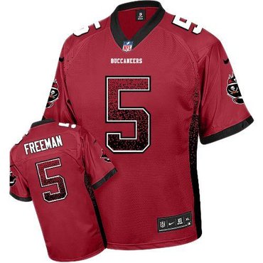 NEW Tampa Bay Buccaneers 5 Josh Freeman Red Team Color Stitched NFL Elite Drift Fashion Jersey