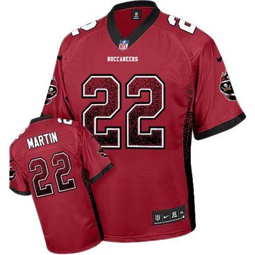 NEW Tampa Bay Buccaneers 22 Doug Martin Red Team Color Stitched NFL Elite Drift Fashion Jersey