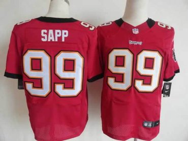 NEW NFL Tampa Bay Buccaneers 99 Warren Sapp Red Jerseys (Elite)