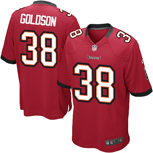 NEW NFL Tampa Bay Buccaneers 38 Dashon Goldson Red Jerseys (Game)