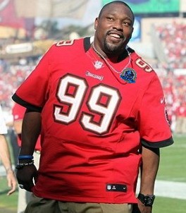 NEW Tampa Bay Buccaneers 99 Warren Sapp Red Jersey with Hall Of Fame 50Th Patch