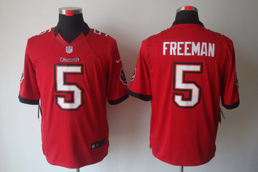 2012 NEW NFL Tampa Bay Buccaneers 5 Josh Freeman Red Jerseys (Limited)