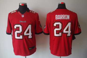 2012 NEW NFL Tampa Bay Buccaneers 24 Mark Barron Red Jerseys (Limited)