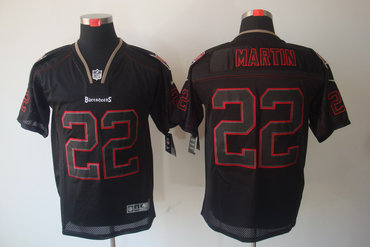 2012 NEW NFL Tampa Bay Buccaneers 22 Doug Martin Lights Out Black Elite Jerseys