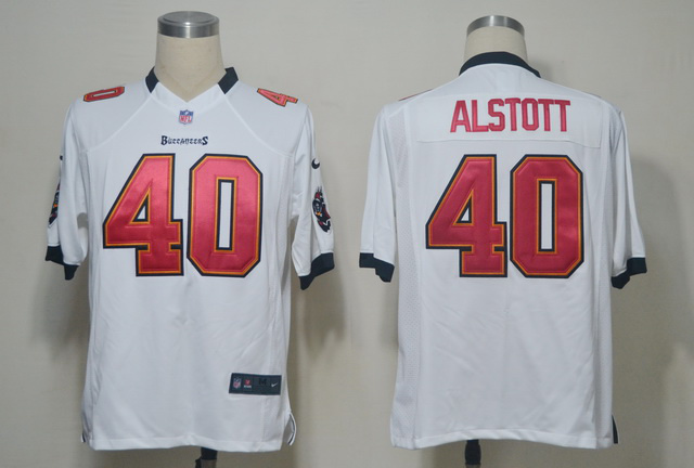 2012 NEW NFL Tampa Bay Buccaneers 40 alstott White Jerseys (Game)