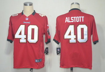 2012 NEW NFL Tampa Bay Buccaneers 40 alstott Red Jerseys (Game)