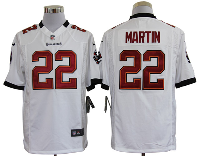 2012 NEW NFL Tampa Bay Buccaneers 22 Doug Martin White Jerseys (Game)