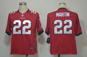 2012 NEW NFL Tampa Bay Buccaneers 22 Doug Martin Red Jerseys (Game)