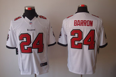 2012 NEW NFL Tampa Bay Buccaneers 24 Mark Barron White Jerseys (Limited)