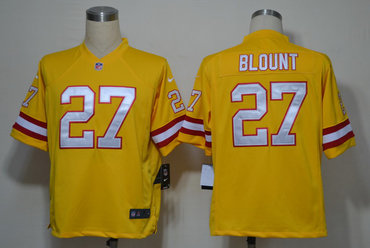 2012 NEW NFL Tampa Bay Buccaneers 27 LeGarrette Blount Yellow Jerseys (Game)