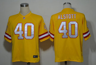 2012 NEW NFL Tampa Bay Buccaneers 40 alstott Yellow Jerseys (Game)