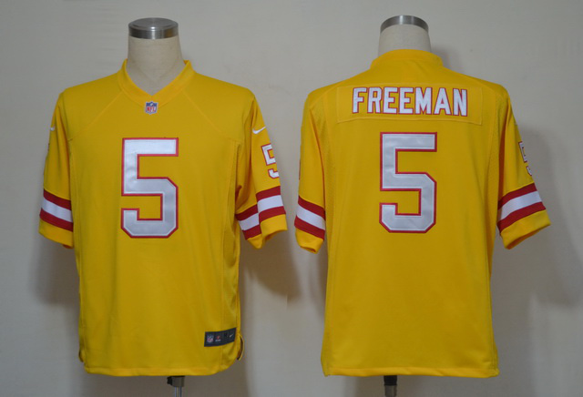 2012 NEW NFL Tampa Bay Buccaneers 5 Josh Freeman Yellow Jerseys (Game)