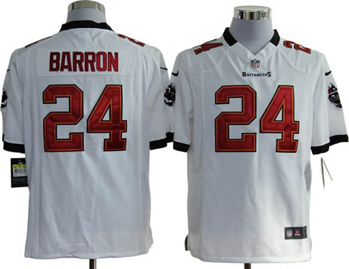 2012 NEW nfl tampa bay buccaneers 24 mark barron white jerseys (game)