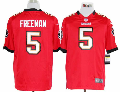 2012 NEW NFL Tampa Bay Buccaneers 5 Josh Freeman Red Jerseys (Game)