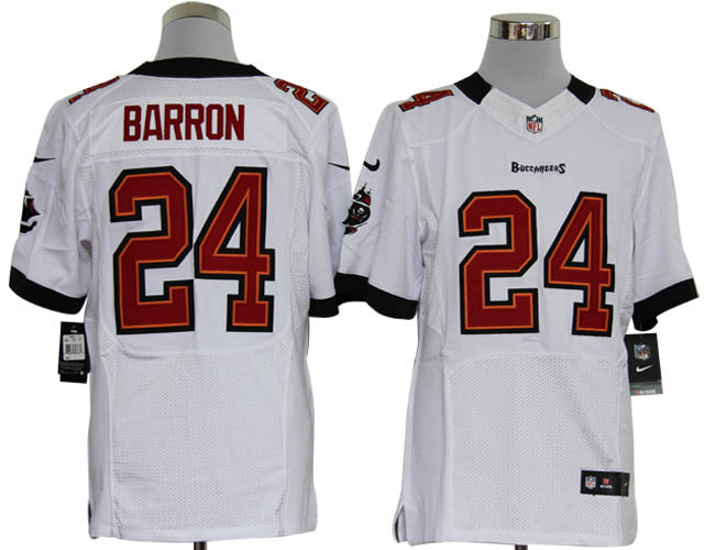 2012 NEW NFL Tampa Bay Buccaneers 24 Mark Barron White Jerseys (Elite)