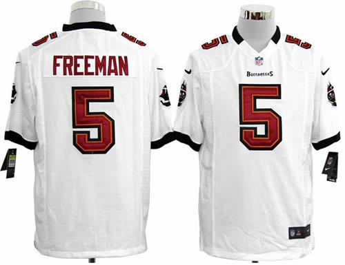 2012 NEW NFL Tampa Bay Buccaneers 5 Josh Freeman White Jerseys (Game)