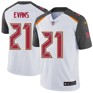 Nike Buccaneers #21 Justin Evans White Men's Stitched NFL Vapor Untouchable Limited Jersey