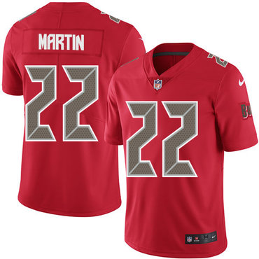 Nike Buccaneers #22 Doug Martin Red Men's Stitched NFL Limited Rush Jersey