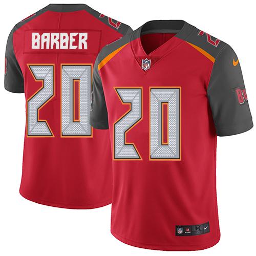 Nike Buccaneers #20 Ronde Barber Red Team Color Men's Stitched NFL Vapor Untouchable Limited Jersey