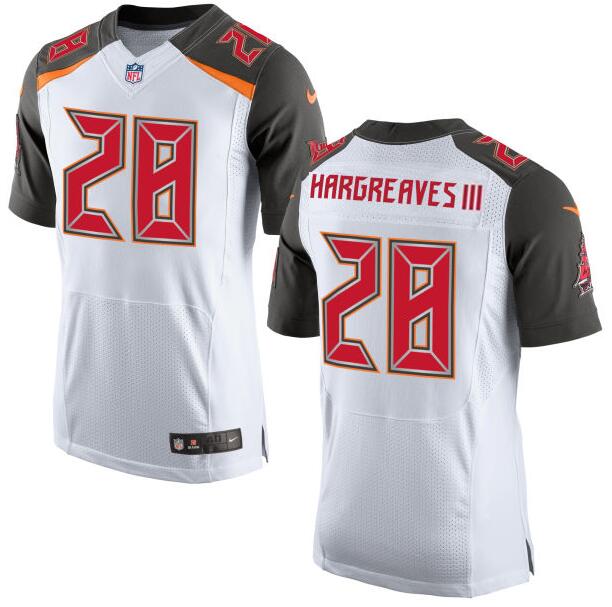 Men's Tampa Bay Buccaneers #28 Vernon Hargreaves III Nike White Elite 2016 Draft Pick Jersey