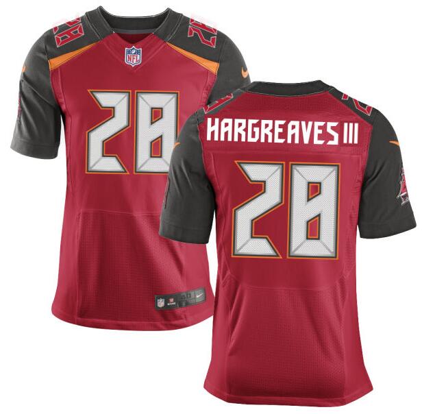 Men's Tampa Bay Buccaneers #28 Vernon Hargreaves III Nike Red Elite 2016 Draft Pick Jersey