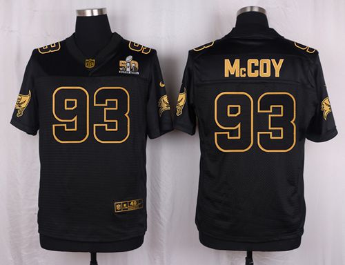 Nike Buccaneers #93 Gerald McCoy Black Men's Stitched NFL Elite Pro Line Gold Collection Jersey