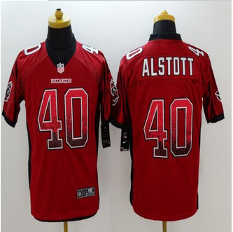 NEW Tampa Bay Buccaneers #40 Mike Alstott Red Team Color Men's Stitched NFL Elite Drift Fashion Jersey