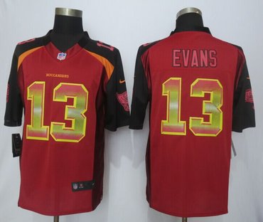 2015 New New Tampa Bay Buccaneers #13 Evans Red Strobe Limited Jersey